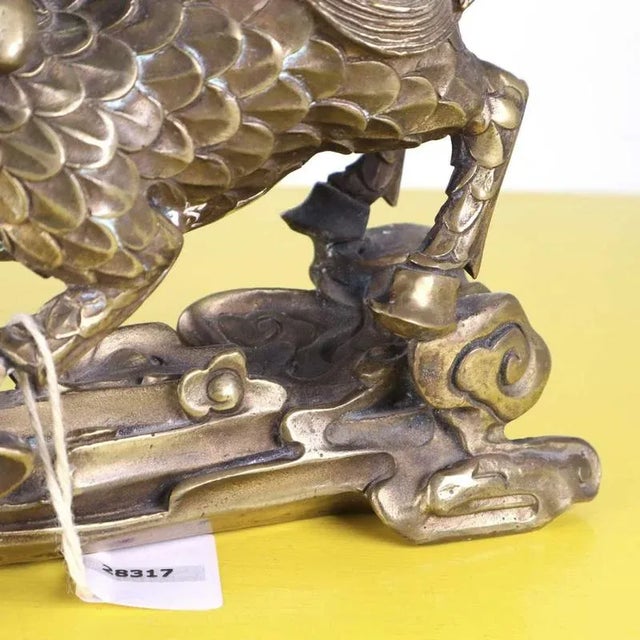 Grete Jalk Chinese Brass Dragon Sculpture For Sale - Image 4 of 12