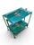 Folding Green Trolley with Floral Decor, 1960s-1970s For Sale - Image 10 of 12