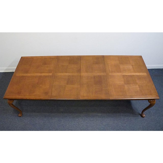 Late 20th Century Thomasville Furniture Fisher Park Collection 107" Dining Table 21621-762 For Sale - Image 5 of 11