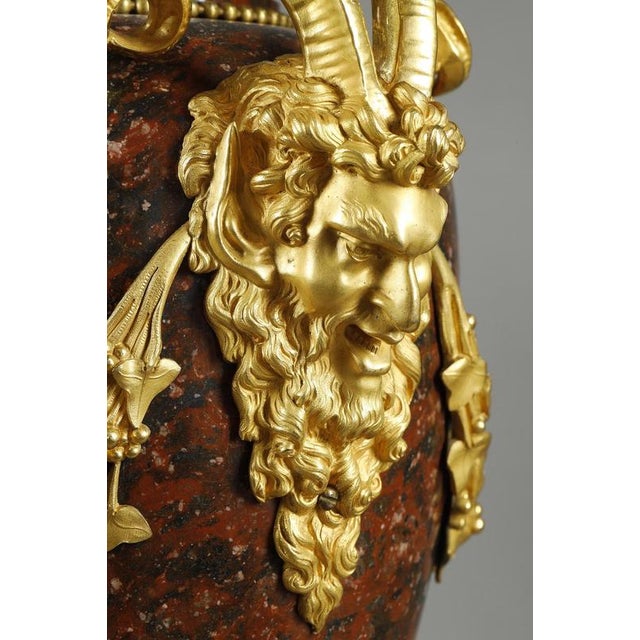 Louis Xvi Style Candelabras in Griotte Red Marble and Gilt Bronze, 1880, Set of 2 For Sale - Image 12 of 18