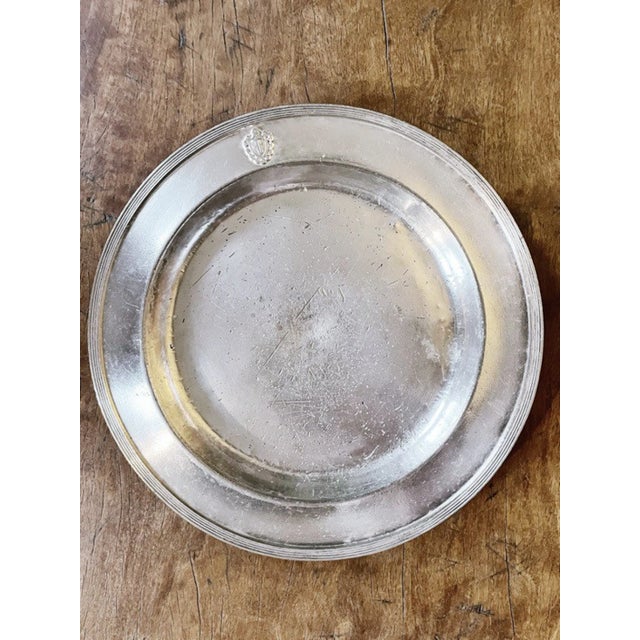 1920s Antique Silver Plated Serving Tray From the Plaza Nyc For Sale - Image 5 of 5