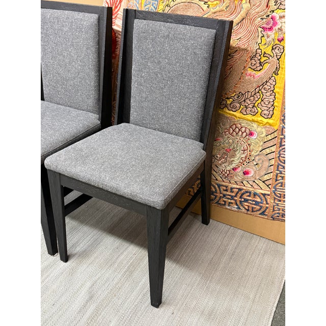 Modern International Atelier Upholstered Dora Side Chairs, Pair For Sale - Image 3 of 9