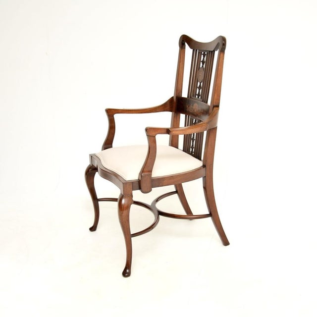 Antique Edwardian Armchair, 1900s For Sale - Image 4 of 13