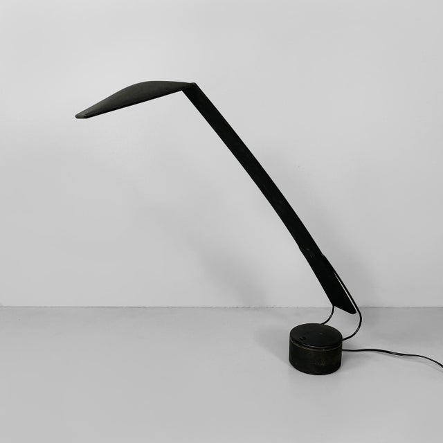 Italian Modern Black Dove Table Lamp by Mario Barbaglia and Marco Colombo for Paf, 1980s For Sale - Image 16 of 16