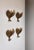 An exceptional and rare set of four sculptural wall sconces model 5395 by celebrated Danish lighting designer Holm...