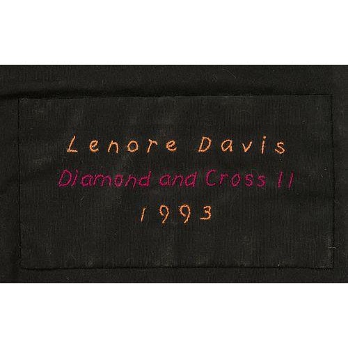 Lenore Davis Diamond and Cross II Art Quilt For Sale - Image 10 of 10