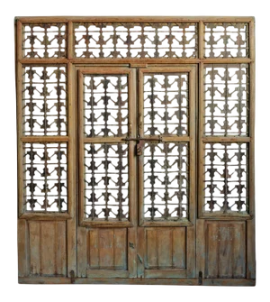 Vintage Indian Iron Patio Screen Doors