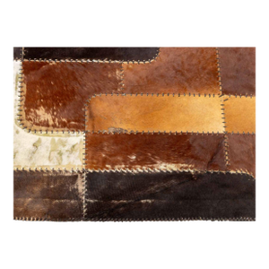 Cowhide Patchwork Carpet, 9' 8" X 6' 9"