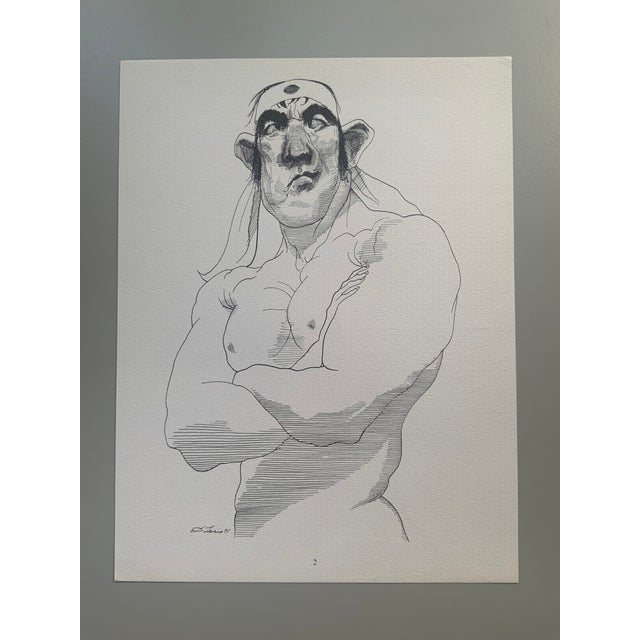 1970s 1977 Print Portfolio of Caricatures of Writers & Musicians by David Levine - Set of 14 For Sale - Image 5 of 18