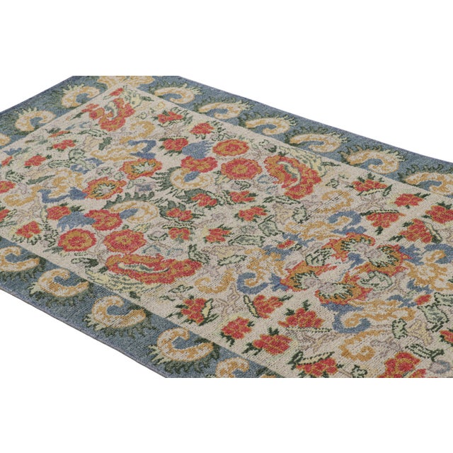 Hand-knotted in a special blend of Ghazni wool, this 3x8 runner rug is a bold new addition to Rug & Kilim’s custom-...