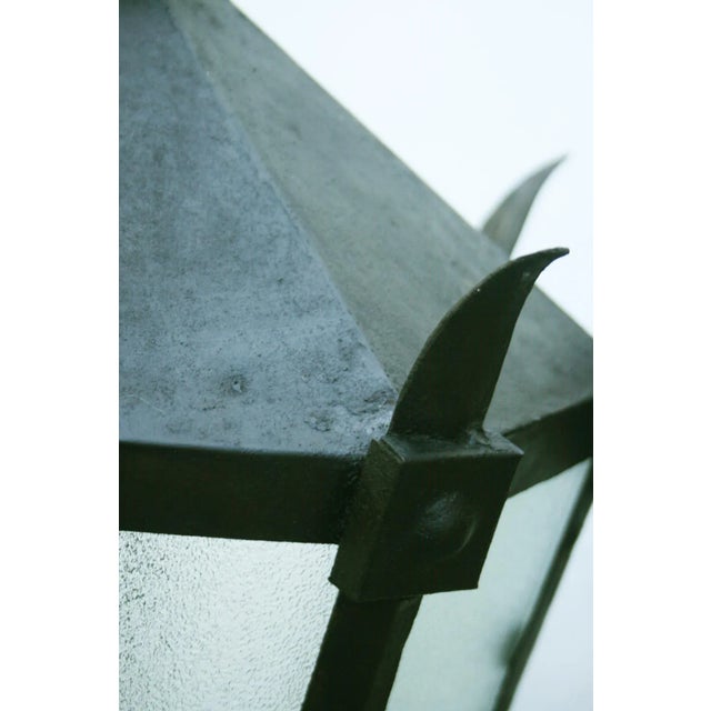 Large 19th-Century Iron Lanterns, 1890s, Set of 2 For Sale - Image 12 of 18