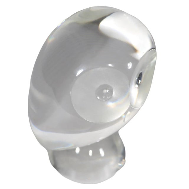 Mid-Century Modern Signed Steuben Owl by Donald Polland For Sale - Image 3 of 11