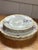 Six pieces of hand painted porcelain M. Redon French Limoges - three dinner plates and three salad plates in a violet...