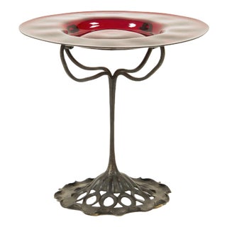 Red Wrought Iron Structure by Umberto Bellotto, 1890s For Sale