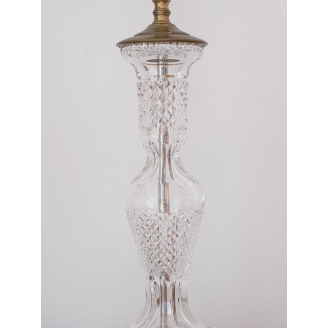 Traditional 1960s Waterford Alana Crystal Lamp For Sale - Image 3 of 5