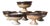 Pyrite Stoneware Bowls by Pierre Digan, 1970s, Set of 6 For Sale