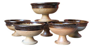 Pyrite Stoneware Bowls by Pierre Digan, 1970s, Set of 6
