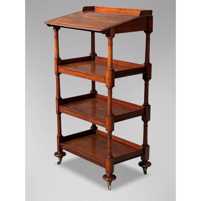 Antique George IV Mahogany Whatnot, 1820 For Sale - Image 9 of 10