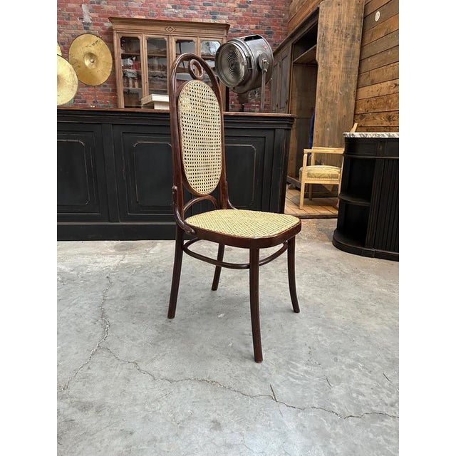 John N°17 Long Chair in bentwood by Michael THONET Patina from use, canework in very good condition Seat height 46 cm. I...