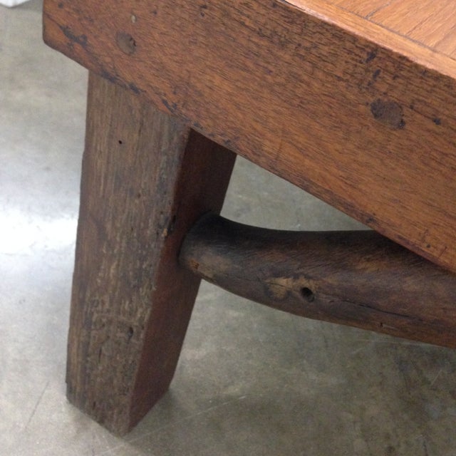 Antique Arts & Crafts Tree Branch Coffee Table | Chairish