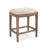 The Cora Counter Stool from Zentique is a clean-lined backless stool with a padded linen seat, brass nailhead trim, and...