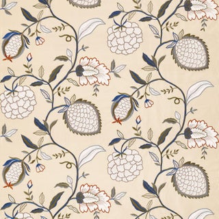 Zoffany Pomegranate Tree Fabric in Indienne For Sale