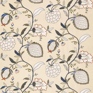 Zoffany Pomegranate Tree Fabric in Indienne