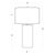 Textile Regina Andrew Layla Mother-of-Pearl Table Lamp For Sale - Image 7 of 8