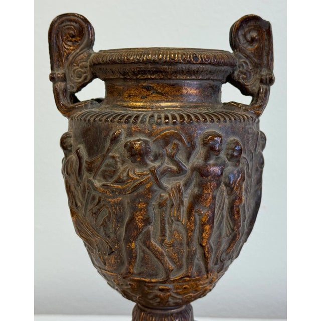 Bronze Vintage Bronze Neo-Classical Style Urn For Sale - Image 8 of 9