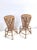 Vintage Round Bamboo Stools from Tito Agnoli, 1960s, Set of 2 For Sale - Image 14 of 14