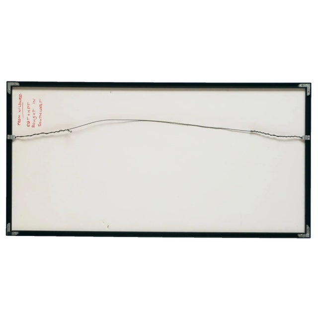 Blue Margaret McGee "Wildflowers/Las Vegas" Oil on Paper 1989 For Sale - Image 8 of 8