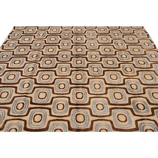 21st Century Contemporary Modern Tibetan Rug For Sale - Image 10 of 13