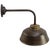 Vintage Industrial Brass with Clear Striped Glass Wall Light For Sale - Image 3 of 5