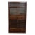 Vintage Japanese Mizuya Tansu Chest With Textured Glass and Sliding Doors For Sale