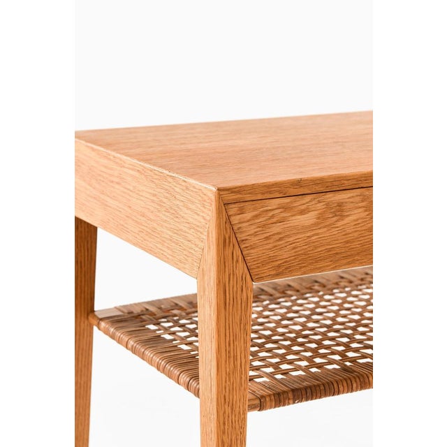 Severin Hansen Bedside Tables in Cane and Oak attributed to Severin Hansen, 1950s, Set of 2 For Sale - Image 4 of 10