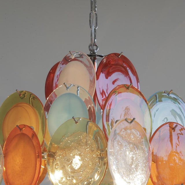 Vintage Murano Glass Chandelier from Vistosi, 1980s For Sale - Image 3 of 7