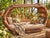 1970s Sculptural Slatted Wood Cocoon Daybed With Architectural Oval Frame For Sale - Image 16 of 17