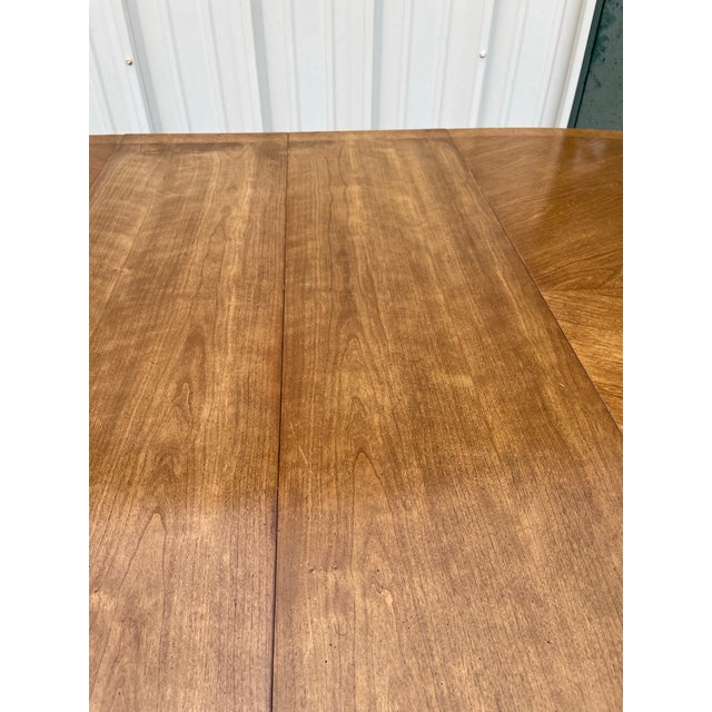 French Provincial French Country Fruitwood Extension Dining Table- Attr. To Century Furniture For Sale - Image 3 of 12