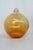 Mid 20th Century Hand Blown Amber Art Glass Vase Large Pear Shape Slender Neck Bulbous Body 5089b For Sale - Image 5 of 9