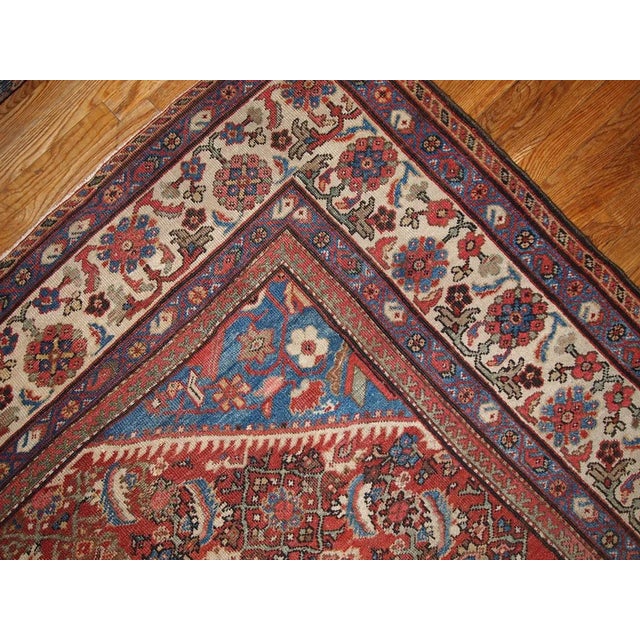 1900s Hand Made Antique Persian Mahal Rug For Sale - Image 4 of 8