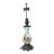 Huge 1800s Antique Ornate French Hand Painted Porcelain Bronze Kerosine Oil Lamp For Sale