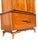 Mid Century Modern Vintage Tall Dresser High Boy Floating Design Parvin Style Stunning sculpted with floating base design....
