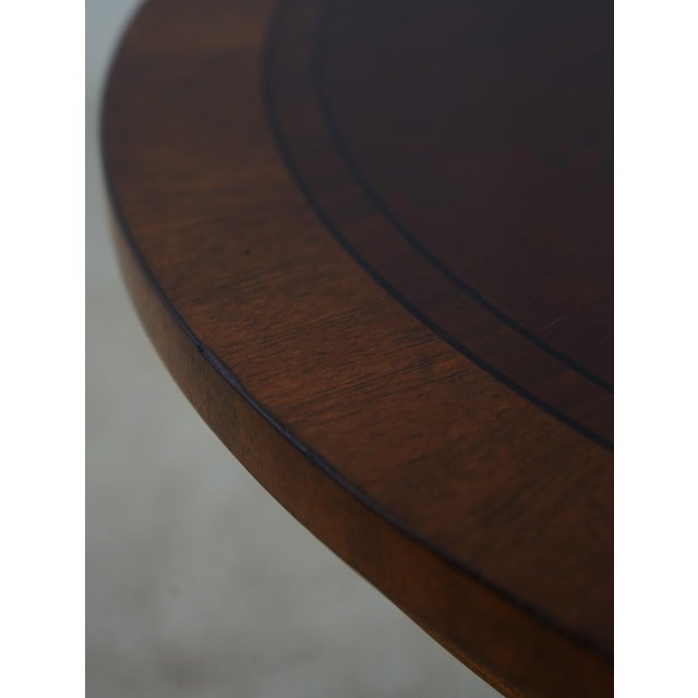 Pair of Ethan Allen Townhouse Pedestal Tables For Sale In Philadelphia - Image 6 of 15