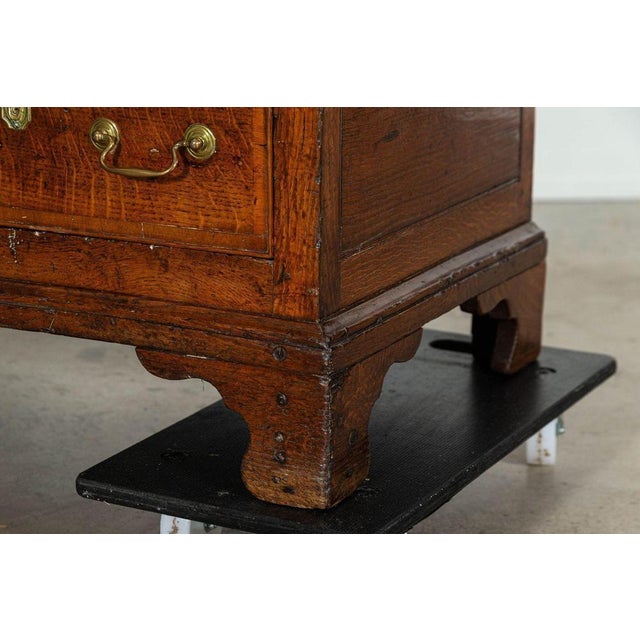 George III English Oak Mule Chest, 1780 For Sale - Image 10 of 17