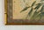 Original Chinese Botanical Painting in Gold Bamboo Frame For Sale - Image 4 of 5