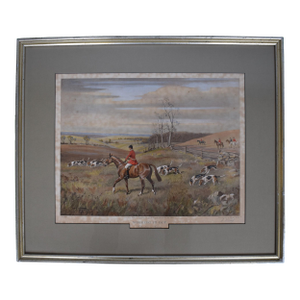 "Working It Out" Foxhunting in America 1941 Derrydale Print by Franklin B. Voss