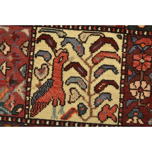 Vintage Oriental Rug 5'2'' X 7'11'' Multicolor Wool Hand-Knotted Carpet For Sale - Image 9 of 12