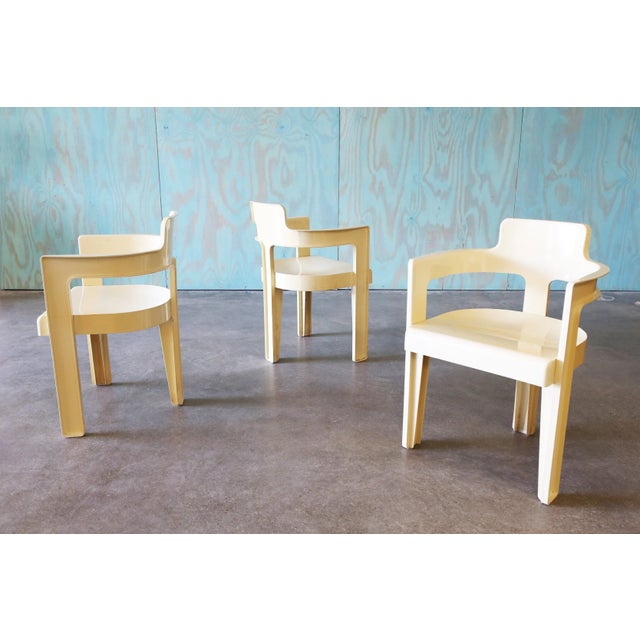 1970s Set of 3 Attributed to Syroco Plastic Italian Chairs 1970s For Sale - Image 5 of 13
