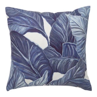 Welcome to the Jungle Lavender Pillow on Cotton/Linen Blend For Sale