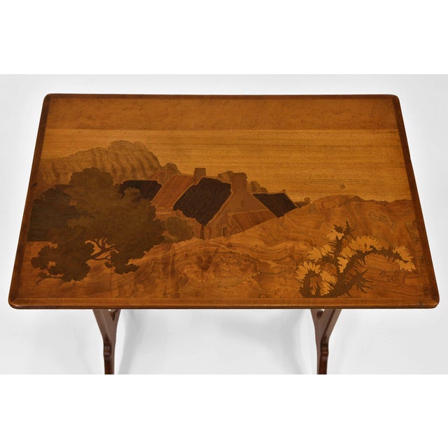 Art Nouveau Seascape Boats Nesting Tables by Emile Gallé, 1900s, Set of 4 For Sale - Image 9 of 18